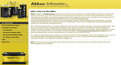 Desktop Screenshot of akkus-infoseite.de